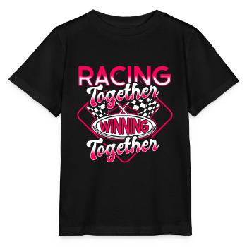 Race Woman Racing Quotes Car Racer Driver - Stanley/Stella MINI CREATOR Kids’ T-Shirt - black - Front - Mikhail (115cm)
