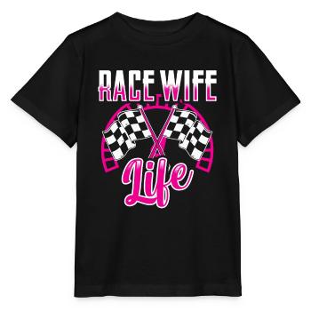 Race Woman Racing Quotes Car Racer Driver - Stanley/Stella MINI CREATOR Kids’ T-Shirt - black - Front - Mikhail (115cm)