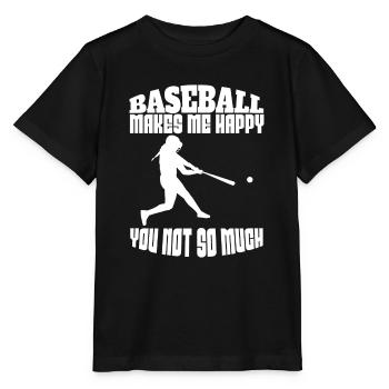 Baseball Baseballer Baseball Players Baseball Team - Stanley/Stella MINI CREATOR Kids’ T-Shirt - black - Front - Mikhail (115cm)