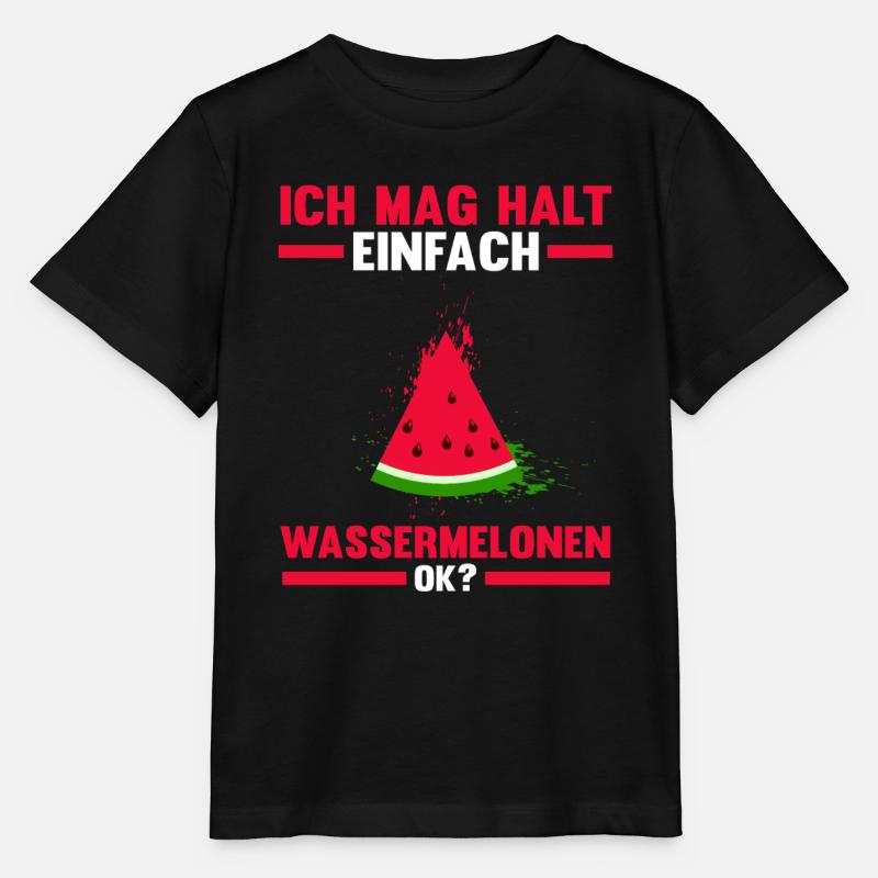 Früchte Wassermelone - Stanley/Stella Kinder T-Shirt MINI CREATOR - Schwarz