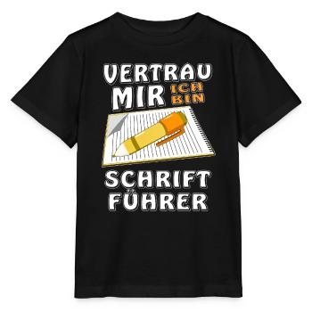 SCHRIFTFÜHRER - Stanley/Stella Kinder T-Shirt MINI CREATOR  - Schwarz - Vorne - Mikhail (115cm)