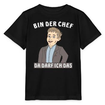 MANN BIN DER CHEF - Stanley/Stella Kinder T-Shirt MINI CREATOR  - Schwarz - Vorne - Mikhail (115cm)