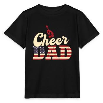 Cheer Papa Pom-pom girl Papa - T-shirt bio MINI CREATOR Stanley/Stella Enfant - noir - Devant - Mikhail (115cm)