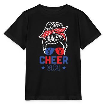 Cheerleadermädchen Cheerleading Jubel Jugend - Stanley/Stella Kinder T-Shirt MINI CREATOR  - Schwarz - Vorne - Mikhail (115cm)