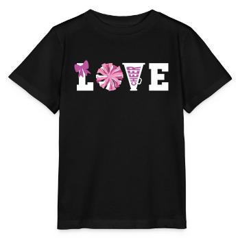 Cheerleadermädchen Cheerleading Jubel Jugend - Stanley/Stella Kinder T-Shirt MINI CREATOR  - Schwarz - Vorne - Mikhail (115cm)