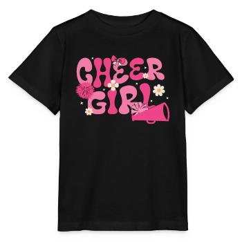Cheerleadermädchen Cheerleading Jubel Jugend - Stanley/Stella Kinder T-Shirt MINI CREATOR  - Schwarz - Vorne - Mikhail (115cm)
