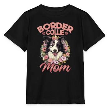Border Collie Dog - Border Collie Mom - Stanley/Stella MINI CREATOR Kids’ T-Shirt - black - Front - Mikhail (115cm)