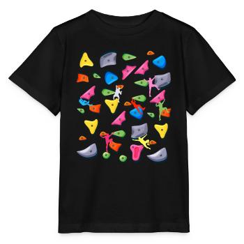 Escalade de bloc Escalade de bloc Bloc - T-shirt bio MINI CREATOR Stanley/Stella Enfant - noir - Devant - Mikhail (115cm)