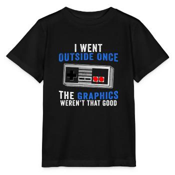 Ich ging einmal raus lustige Videospieler Witze spielen - Stanley/Stella Kinder T-Shirt MINI CREATOR  - Schwarz - Vorne - Mikhail (115cm)