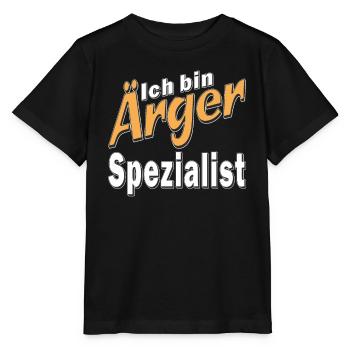Ich bin Ärger Spezialist - Stanley/Stella Kinder T-Shirt MINI CREATOR  - Schwarz - Vorne - Mikhail (115cm)