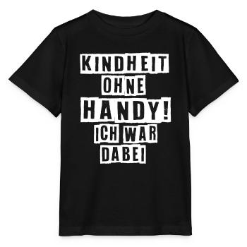 Kindheit Ohne Handy Ich War Dabei 90er Jahre - Stanley/Stella Kinder T-Shirt MINI CREATOR  - Schwarz - Vorne - Mikhail (115cm)