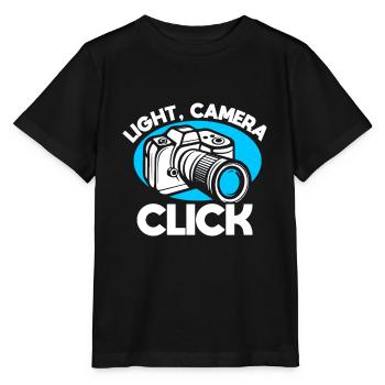 Photography - Photo shoot for photo camera. - Stanley/Stella MINI CREATOR Kids’ T-Shirt - black - Front - Mikhail (115cm)