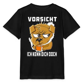 VORSICHT ICH KENN DICH DOCH - Stanley/Stella Kinder T-Shirt MINI CREATOR  - Schwarz - Vorne - Mikhail (115cm)