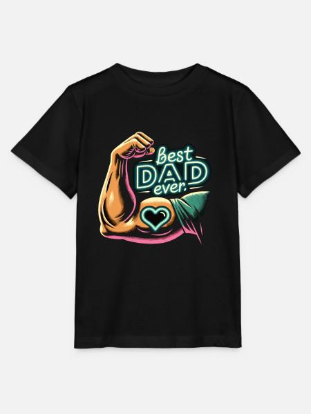 Best Dad Ever - Stanley/Stella Kinder T-Shirt MINI CREATOR - Schwarz