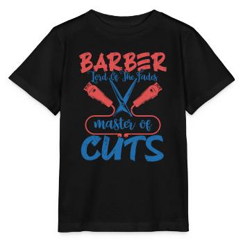 Barber Lord Of The Fades Master of Cuts Barbershop - Stanley/Stella MINI CREATOR Kids’ T-Shirt - black - Front - Mikhail (115cm)