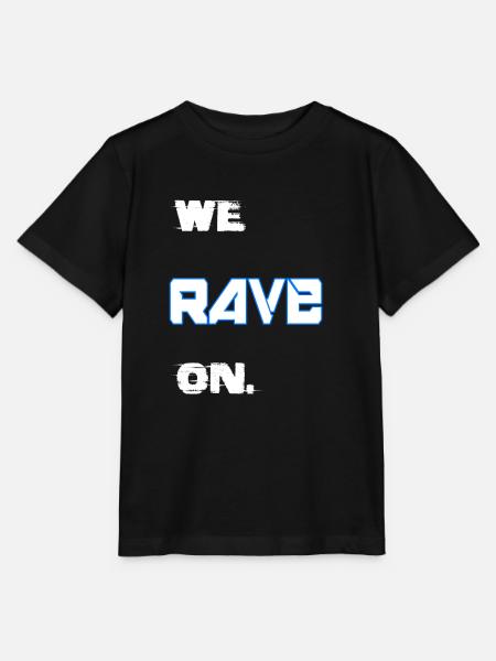 we rave on - Stanley/Stella Kinder T-Shirt MINI CREATOR - Schwarz