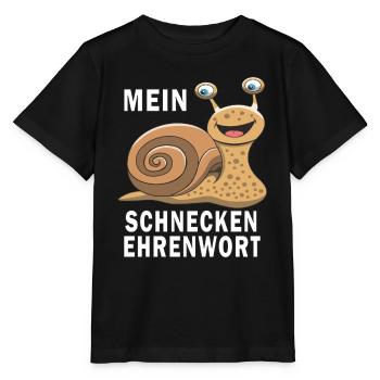 MEIN SCHNECKEN EHRENWORT - Stanley/Stella Kinder T-Shirt MINI CREATOR  - Schwarz - Vorne - Mikhail (115cm)