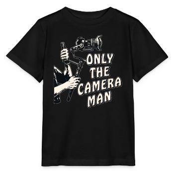 ONLY THE CAMERAMAN - Stanley/Stella MINI CREATOR Kids’ T-Shirt - black - Front - Mikhail (115cm)
