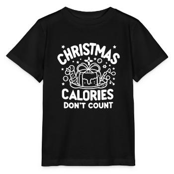 Les calories de Noël ne comptent pas - T-shirt bio MINI CREATOR Stanley/Stella Enfant - noir - Devant - Mikhail (115cm)