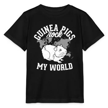 Guinea Pigs Rock My World Cavy Lover Rodent - Stanley/Stella MINI CREATOR Kids’ T-Shirt - black - Front - Mikhail (115cm)