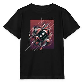 American Football Football Football Helm Football - Stanley/Stella Kinder T-Shirt MINI CREATOR  - Schwarz - Vorne - Mikhail (115cm)