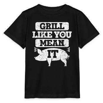 Grill Pork - Stanley/Stella MINI CREATOR Kids’ T-Shirt - black - Front - Mikhail (115cm)
