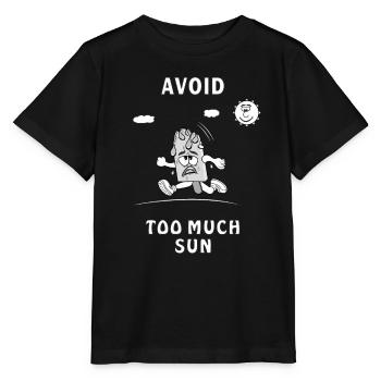 SUNSCREEN ICE CREAM AVOID TOO MUCH SUN - Stanley/Stella MINI CREATOR Kids’ T-Shirt - black - Front - Mikhail (115cm)