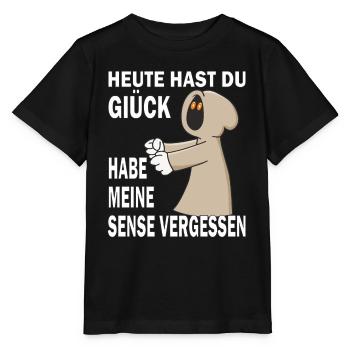 SENSENMANN SENSE VERGESSEN - Stanley/Stella Kinder T-Shirt MINI CREATOR  - Schwarz - Vorne - Mikhail (115cm)