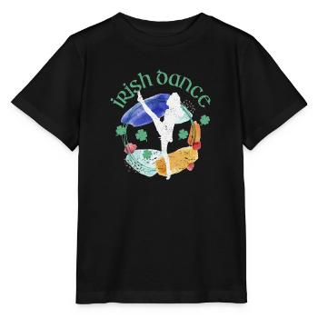Irish Dance Lustig St. Patricks Day Tanzen Irland - Stanley/Stella Kinder T-Shirt MINI CREATOR  - Schwarz - Vorne - Mikhail (115cm)