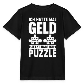 Puzzlefan Puzzler Puzzleteile Puzzle - Stanley/Stella Kinder T-Shirt MINI CREATOR  - Schwarz - Vorne - Mikhail (115cm)