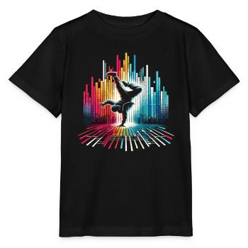 Breakdance Breakdancer Breakdance Kids - Stanley/Stella MINI CREATOR Kids’ T-Shirt - black - Front - Mikhail (115cm)