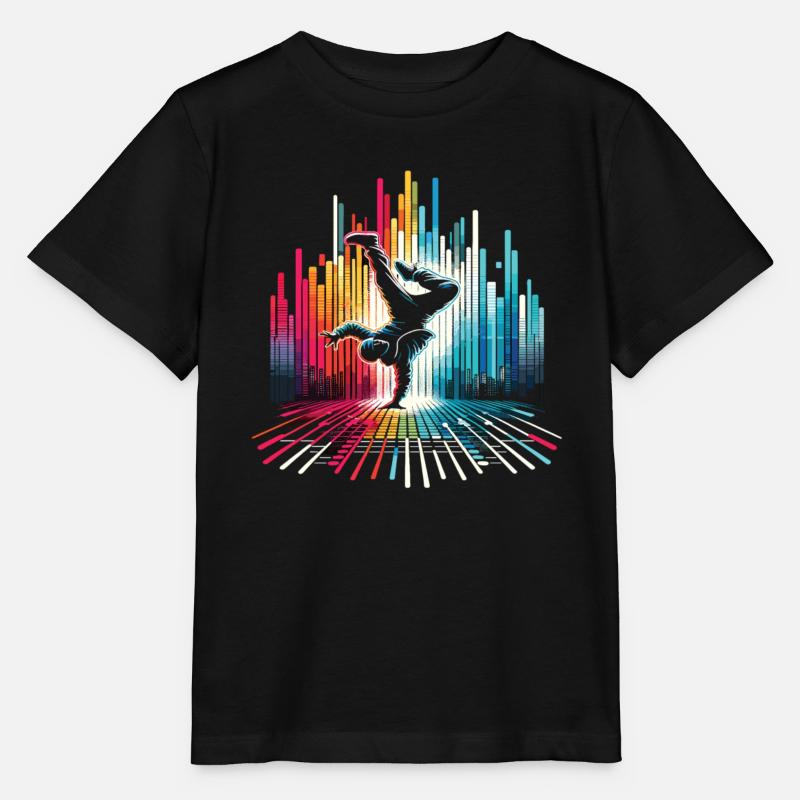 Breakdance Breakdancer Breakdance Enfants - T-shirt bio MINI CREATOR Stanley/Stella Enfant - noir