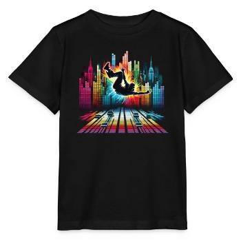 Breakdance Breakdancer Breakdance Kids - Stanley/Stella MINI CREATOR Kids’ T-Shirt - black - Front - Mikhail (115cm)