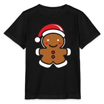 Lebkuchenmann - Stanley/Stella Kinder T-Shirt MINI CREATOR  - Schwarz - Vorne - Mikhail (115cm)