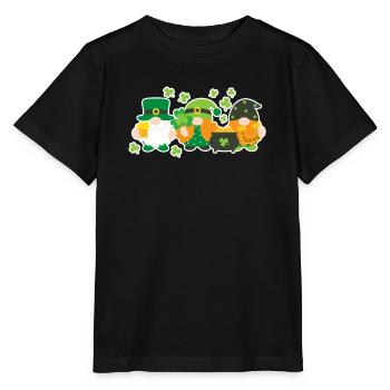 Irish Norse Dwarfs Funny Lucky Leprechauns - Stanley/Stella MINI CREATOR Kids’ T-Shirt - black - Front - Mikhail (115cm)