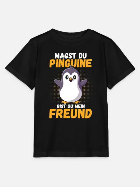 Pinguin - Stanley/Stella Kinder T-Shirt MINI CREATOR - Schwarz
