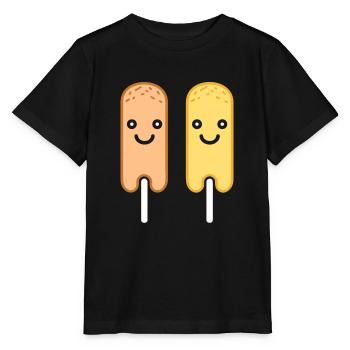 Mais Hundefutter - Stanley/Stella Kinder T-Shirt MINI CREATOR  - Schwarz - Vorne - Mikhail (115cm)