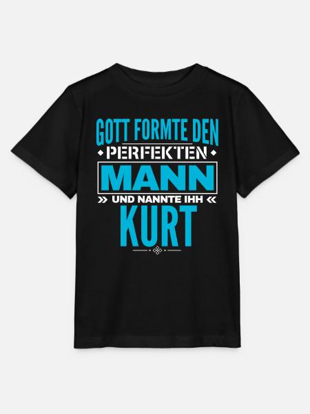 Kurt Name Design - Stanley/Stella Kinder T-Shirt MINI CREATOR - Schwarz