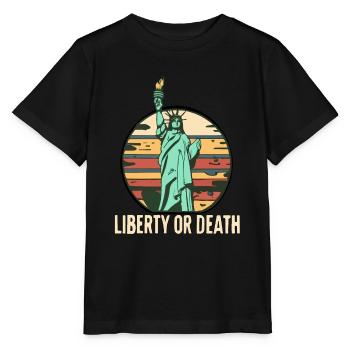 FREIHEIT ODER TOD - Stanley/Stella Kinder T-Shirt MINI CREATOR  - Schwarz - Vorne - Mikhail (115cm)