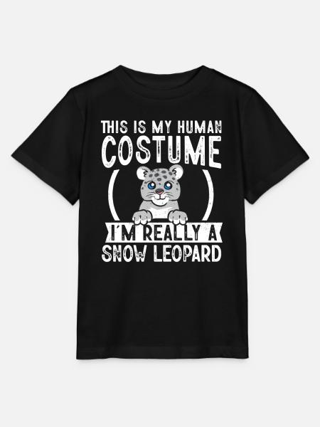 Schneeleopard - Stanley/Stella Kinder T-Shirt MINI CREATOR - Schwarz