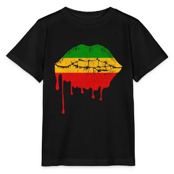 Reggae Musik Rastafari Jamaika - Stanley/Stella Kinder T-Shirt MINI CREATOR  - Schwarz - Vorne - Mikhail (115cm)