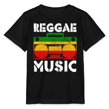 Reggae Musik Rastafari Jamaika - Stanley/Stella Kinder T-Shirt MINI CREATOR  - Schwarz - Vorne - Mikhail (115cm)