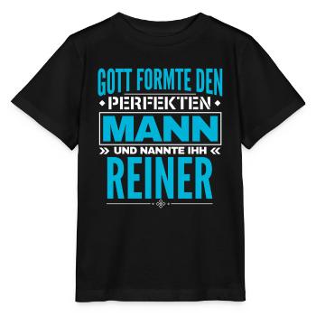 Reiner Name Design - Stanley/Stella Kinder T-Shirt MINI CREATOR  - Schwarz - Vorne - Mikhail (115cm)
