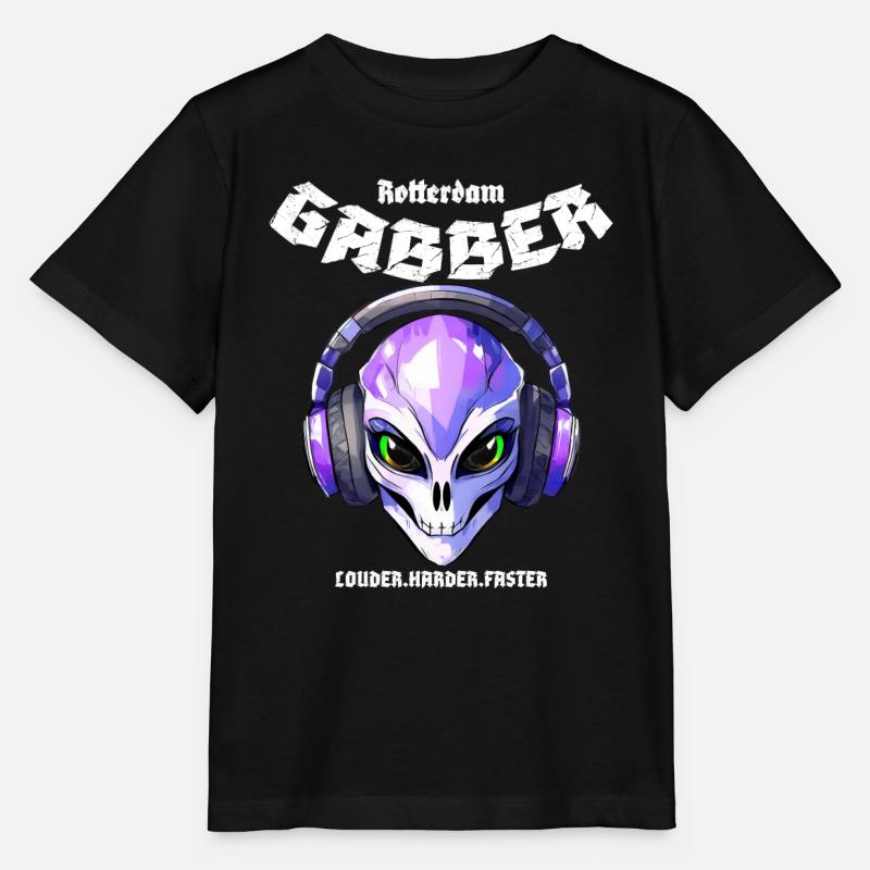 Gabber Rotterdam Techno Hardcore Speedcore - Stanley/Stella MINI CREATOR Kids’ T-Shirt - black