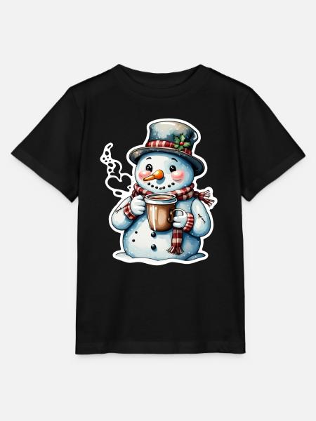 Schneemann - Stanley/Stella Kinder T-Shirt MINI CREATOR  - Schwarz
