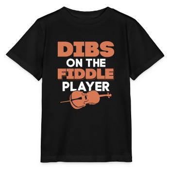 Dibs On The Fiddle Player Orchestra Violinist - Stanley/Stella MINI CREATOR Kids’ T-Shirt - black - Front - Mikhail (115cm)