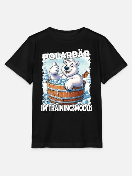 Eisbaden Winterbaden Lustig - Stanley/Stella Kinder T-Shirt MINI CREATOR - Schwarz
