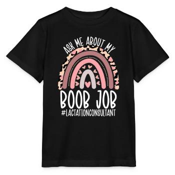 Consultante en lactation Mama Allaitement Lactation - T-shirt bio MINI CREATOR Stanley/Stella Enfant - noir - Devant - Mikhail (115cm)