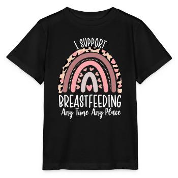 Drôle Allaitement Allaitement Spécialiste De Lactation Pompage - T-shirt bio MINI CREATOR Stanley/Stella Enfant - noir - Devant - Mikhail (115cm)