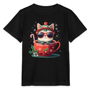 CHATS MIGNONS - T-shirt bio MINI CREATOR Stanley/Stella Enfant - noir - Devant - Mikhail (115cm)